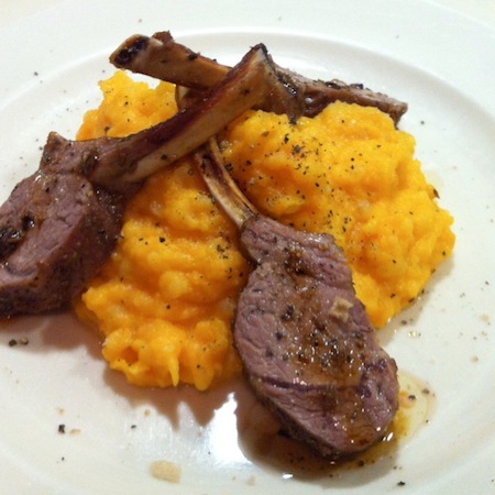 Lamm mit Kürbis-Kartoffelstampf