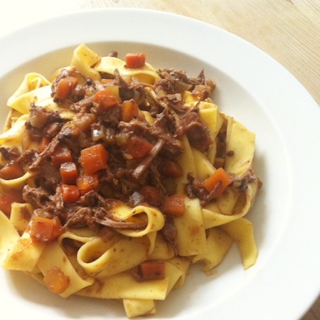 Pappardelle al ragù di manzo