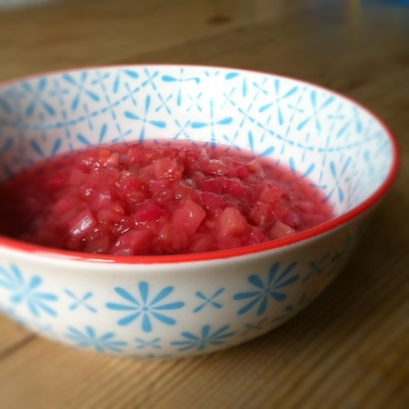 Rhabarberkompott mit Ingwer