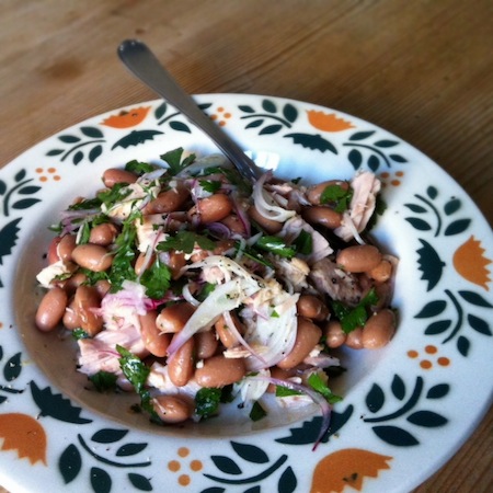 Insalata di fagioli e tonno